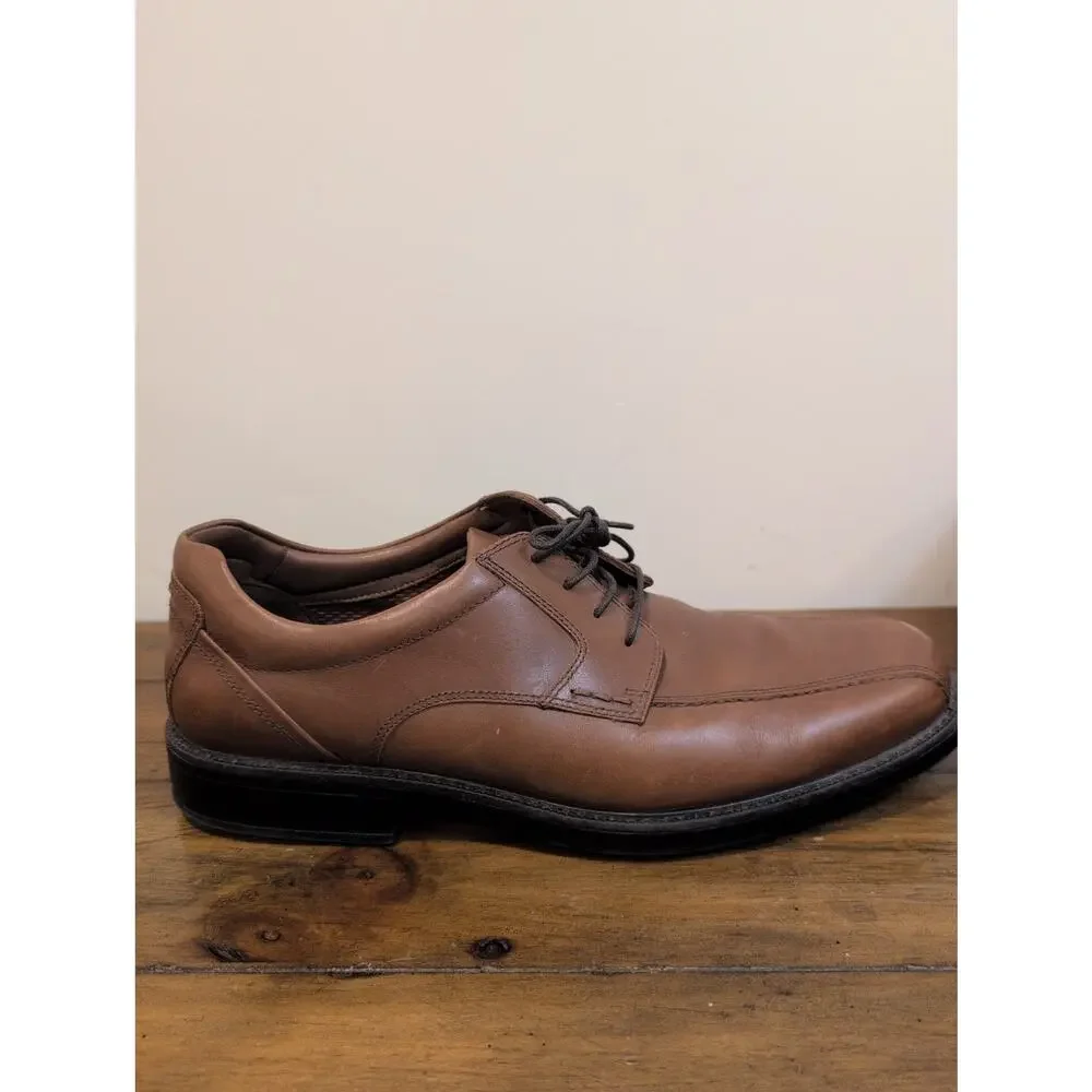 Johnston & Murphy Shoes Mens 12 M Stanton Run Off Oxford Dress 20-8990 Brown